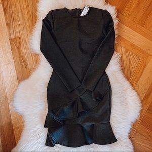 Long sleeve bandage style mini dress